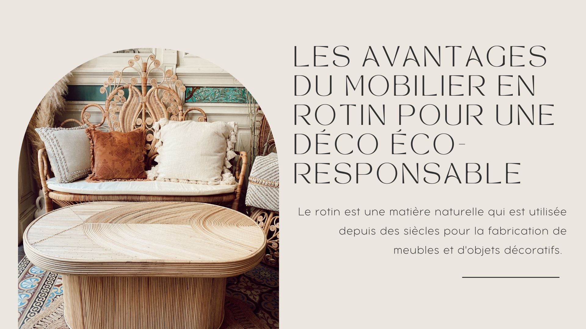 Les avantages du mobilier en rotin pour une déco éco-responsable | Terracotta Shop