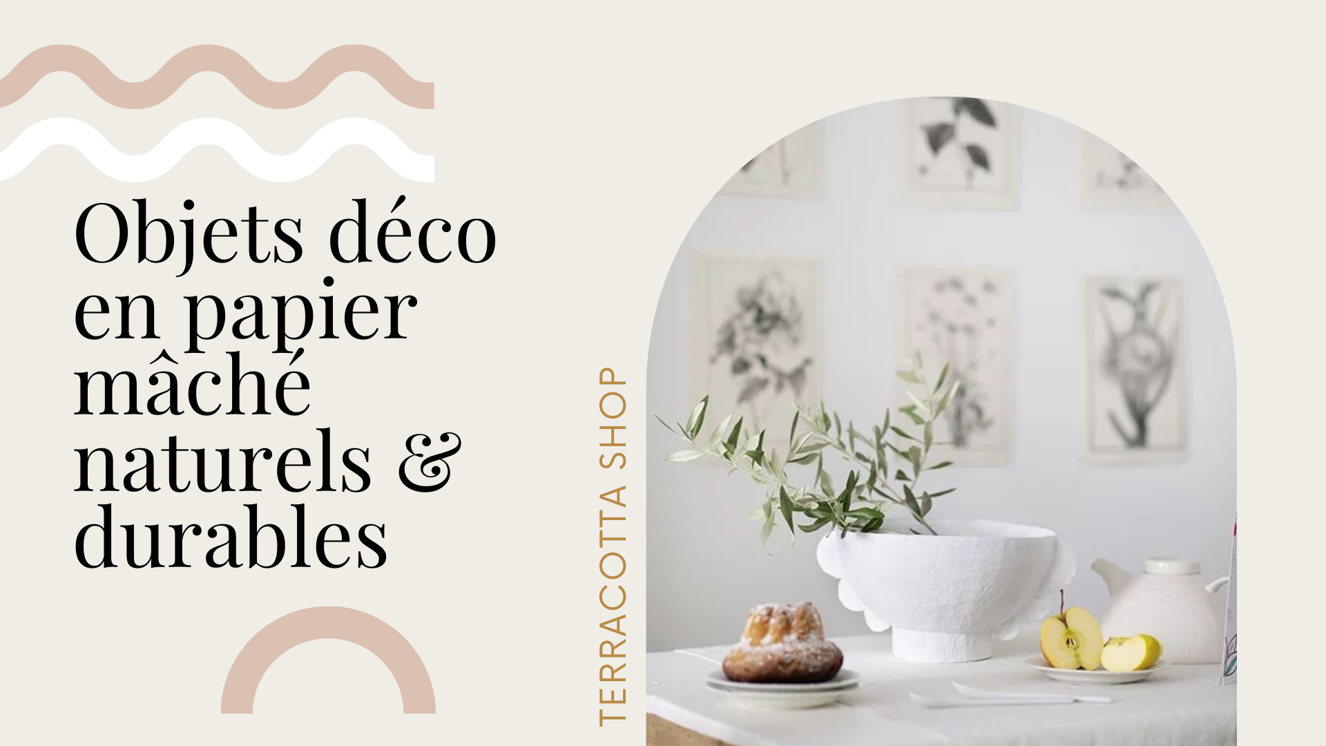 Objets déco en papier mâché naturels & durables | Terracotta Shop