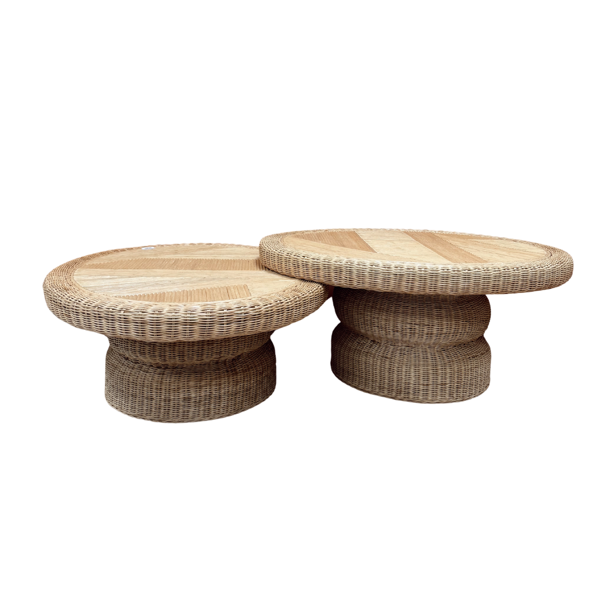 Table basse en rotin Sari