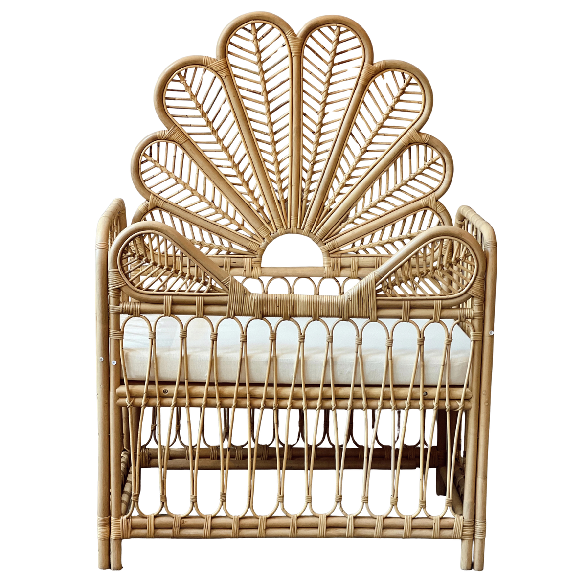 Flower rattan bed