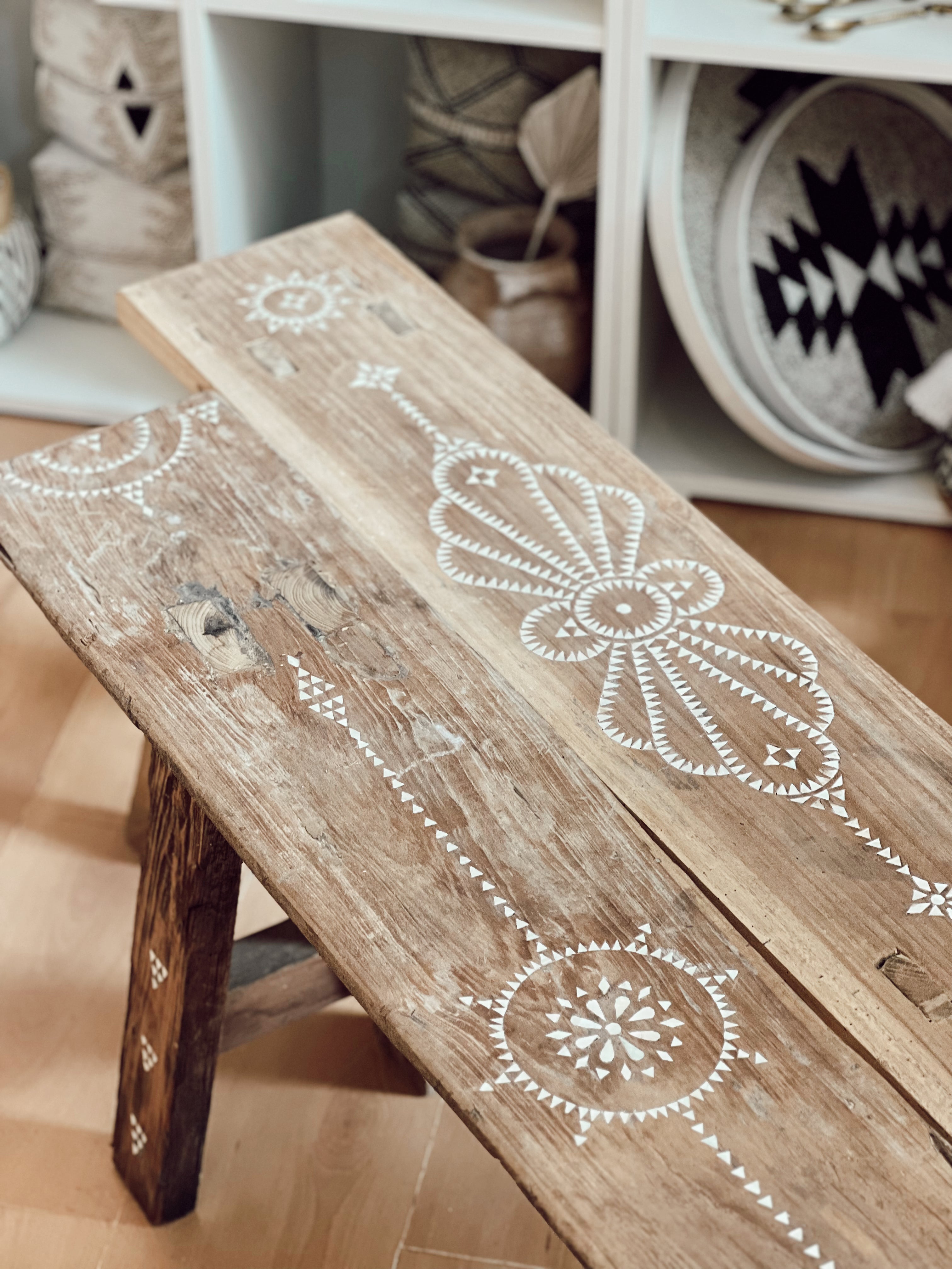 Banc en bois Antique