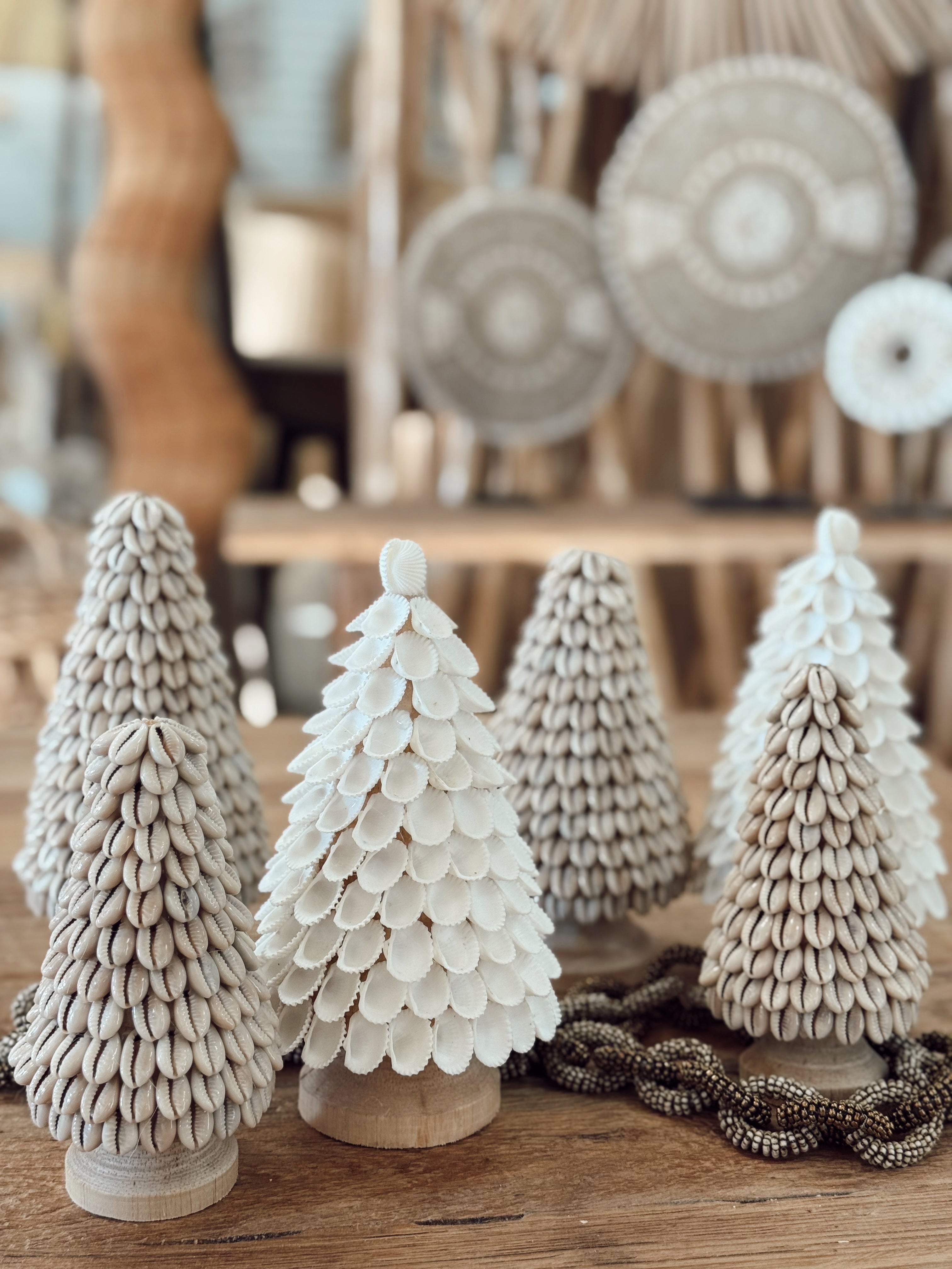 Sapin en coquillages – Déco artisanale de Noël