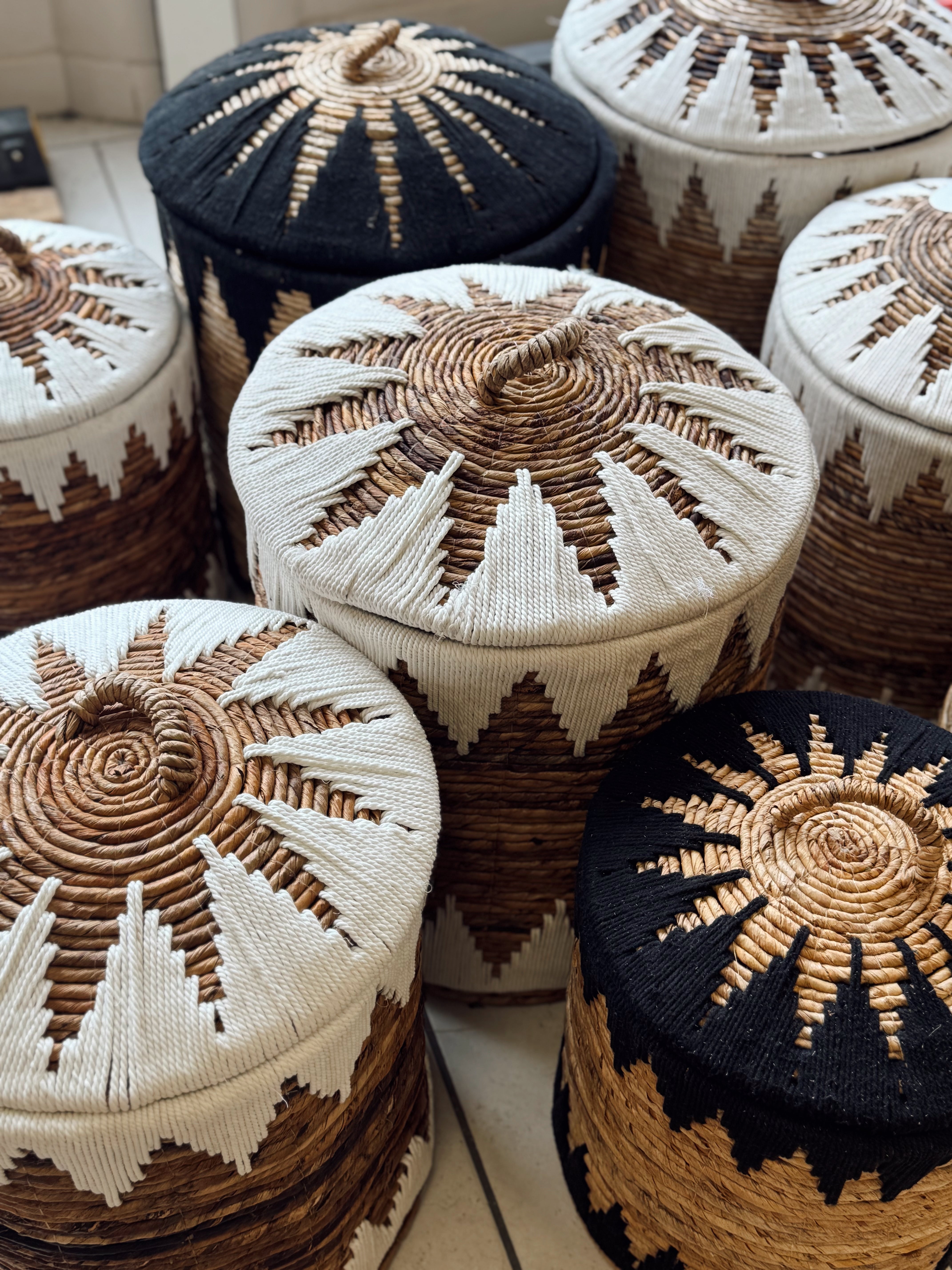 Panier avec couvercle