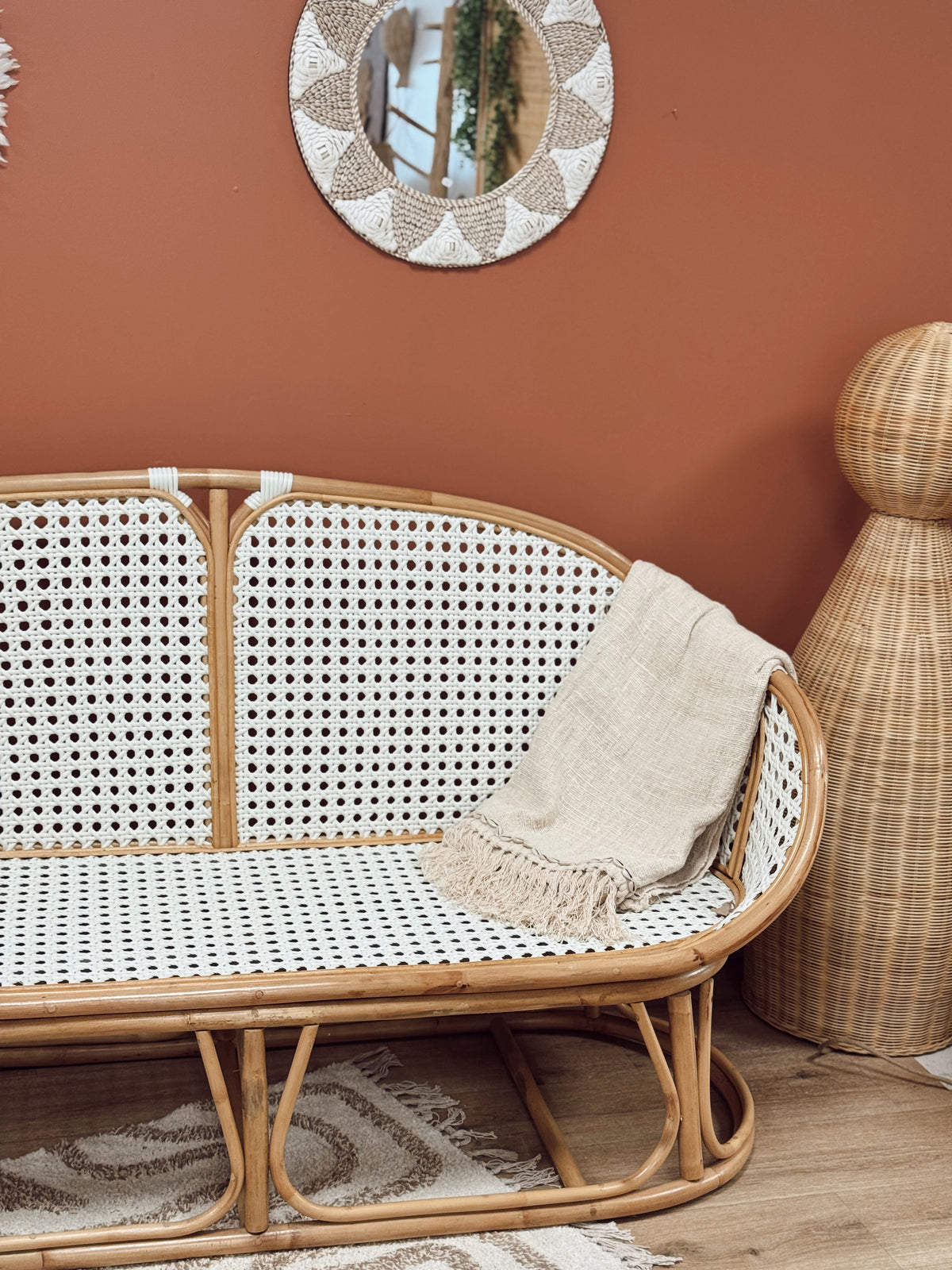Banquette Solea en rotin