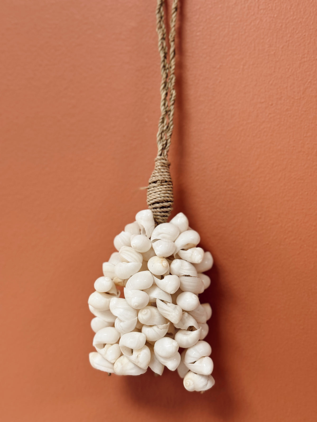 Suspensions murales en coquillages
