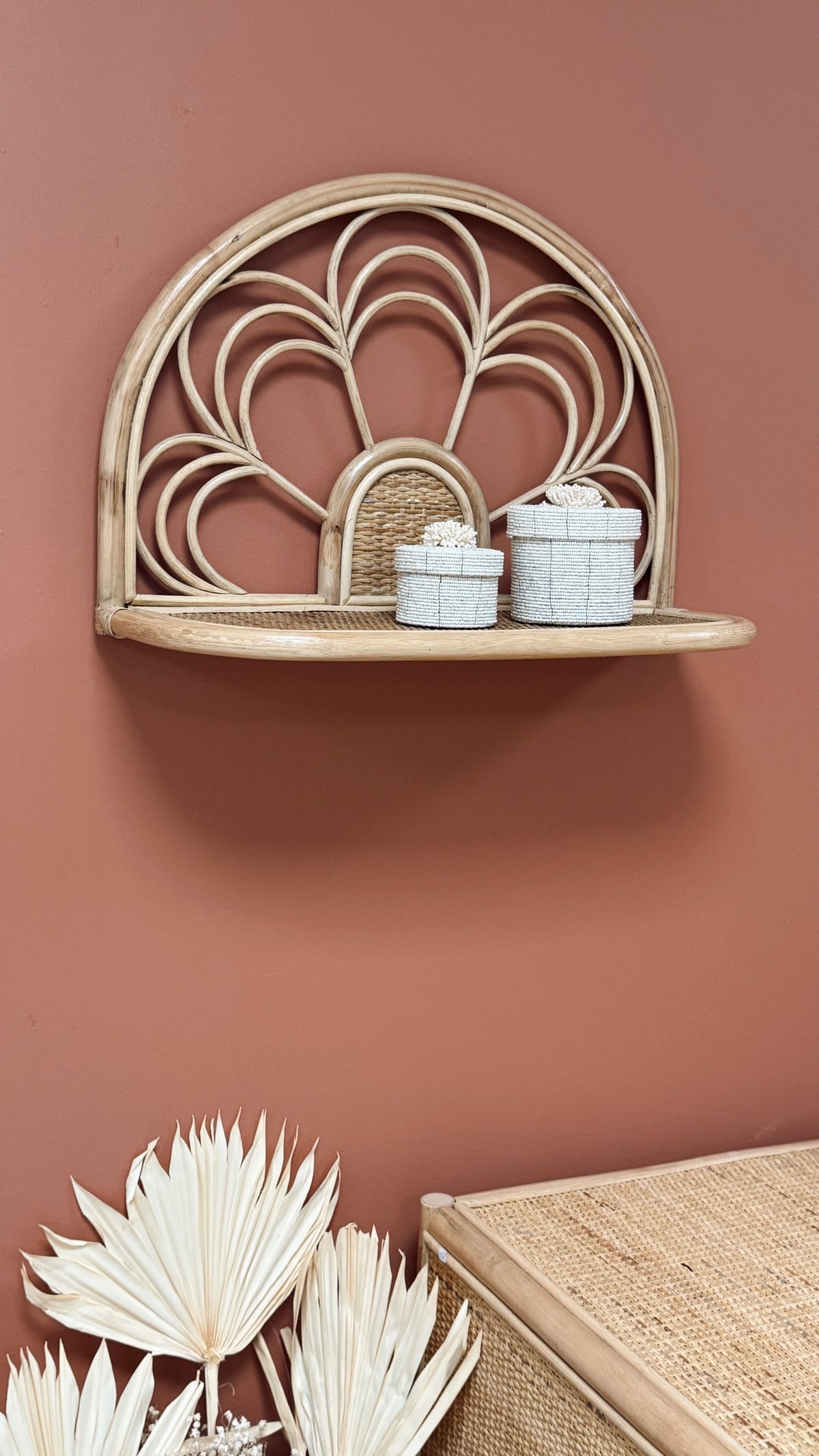 Etagère en rotin Flower