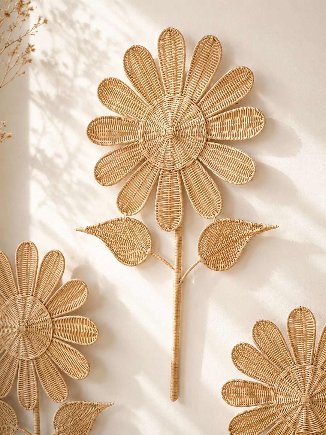 Fleur en rotin Sunflower