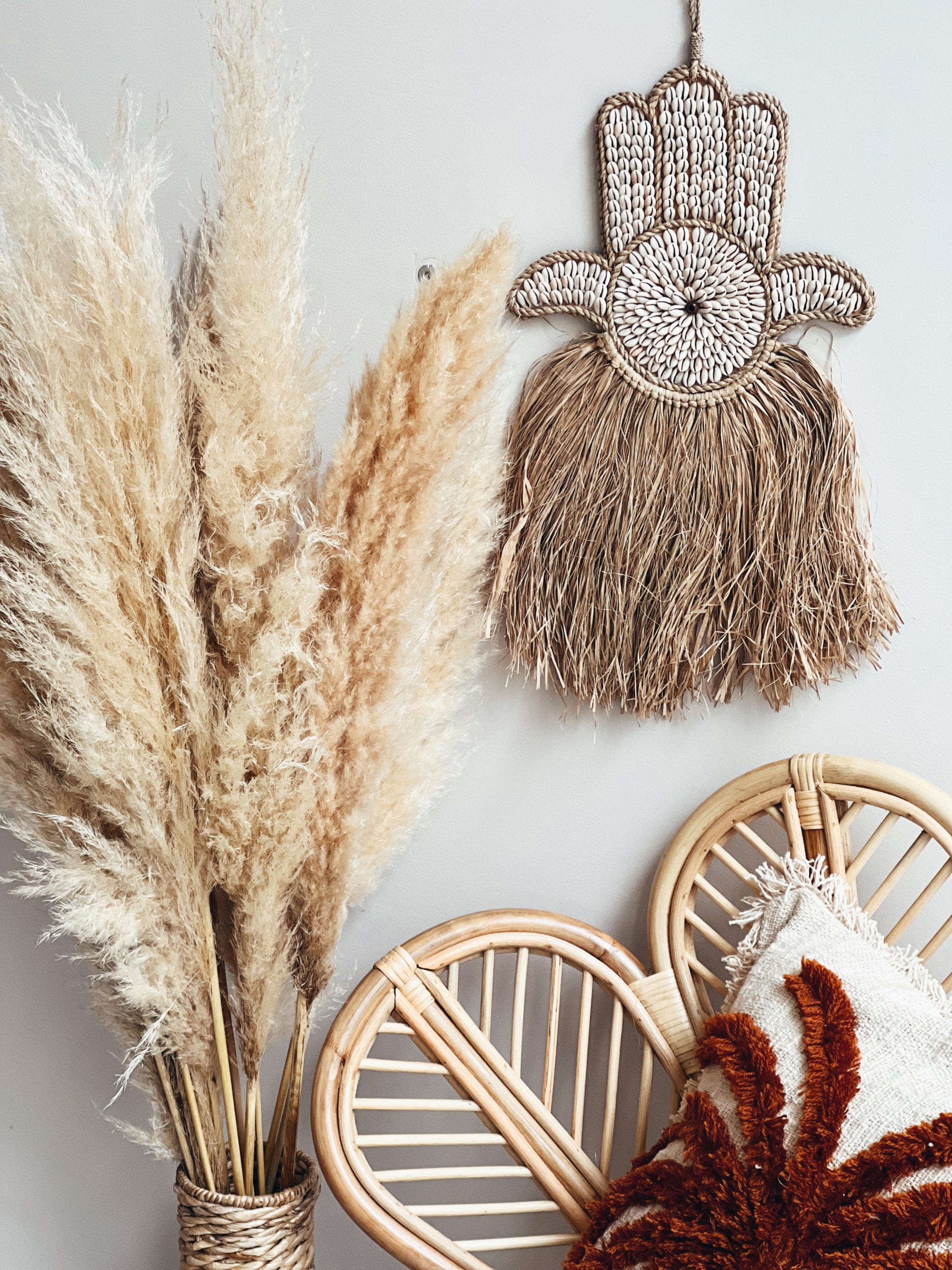 Suspension main en coquillage