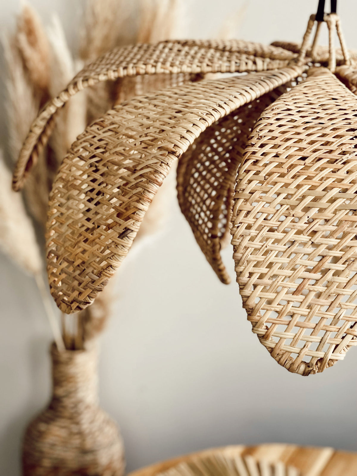 Sunflower Rattan Flower Pendant