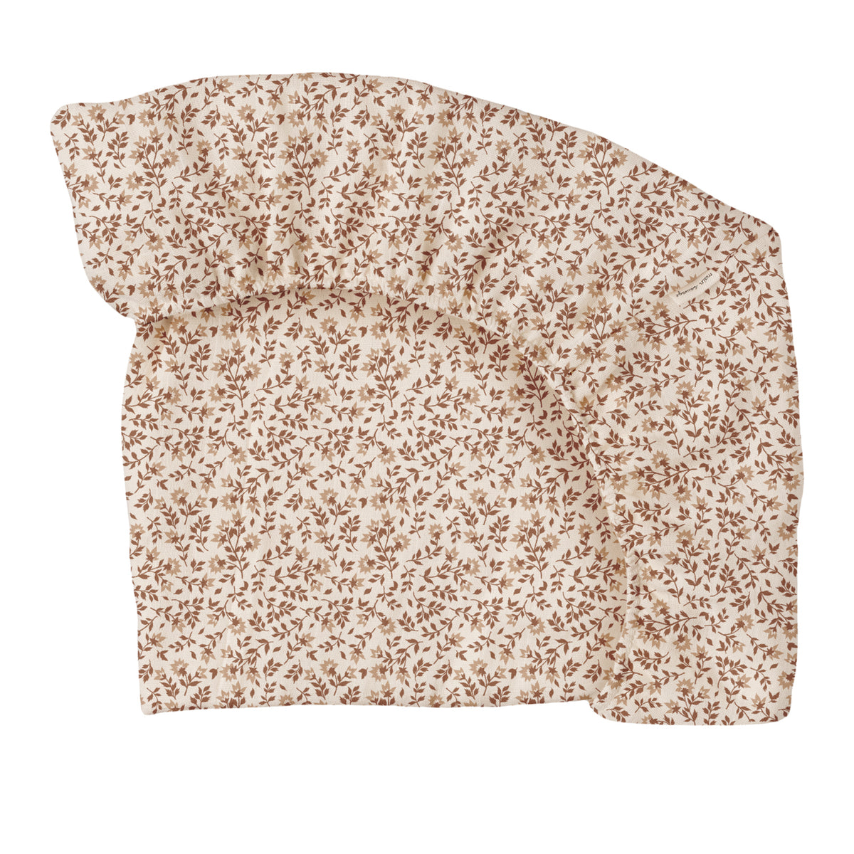 Drap housse lit bébé hibiscus