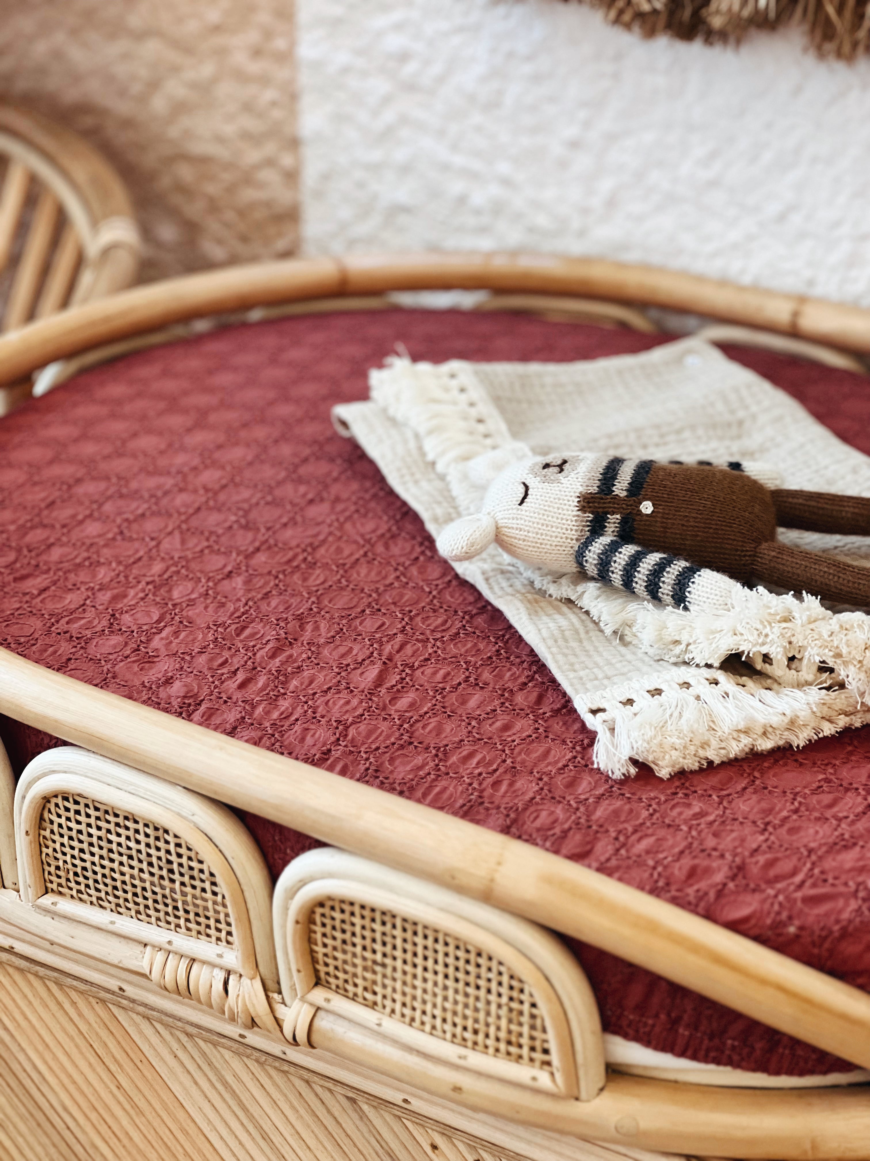 Housse de matelas à langer Framboise