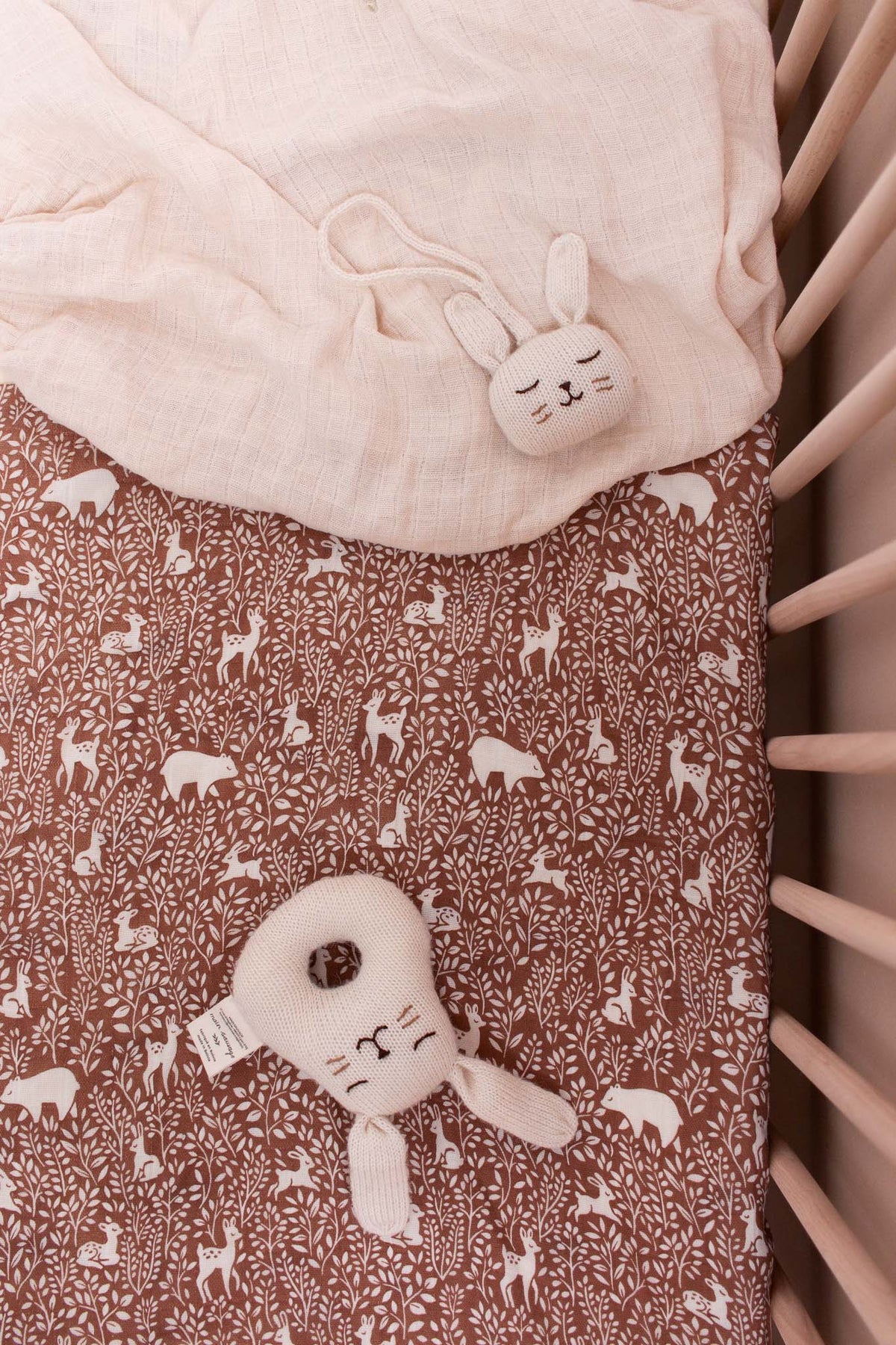 Drap housse lit bébé Woodland