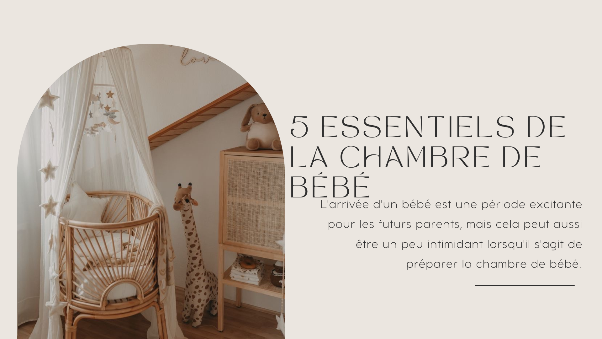 5 essentiels de la chambre de bébé | Terracotta Shop