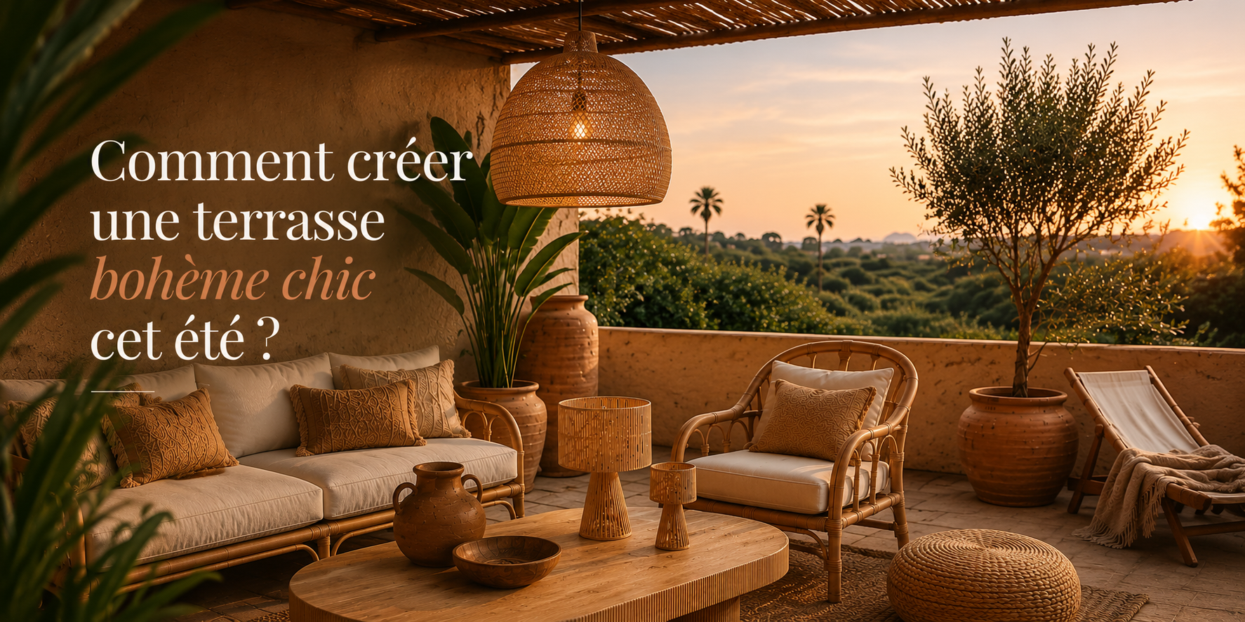 Comment créer une terrasse bohème chic cet été ?