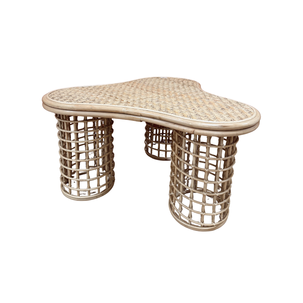 Table basse en rotin Moa