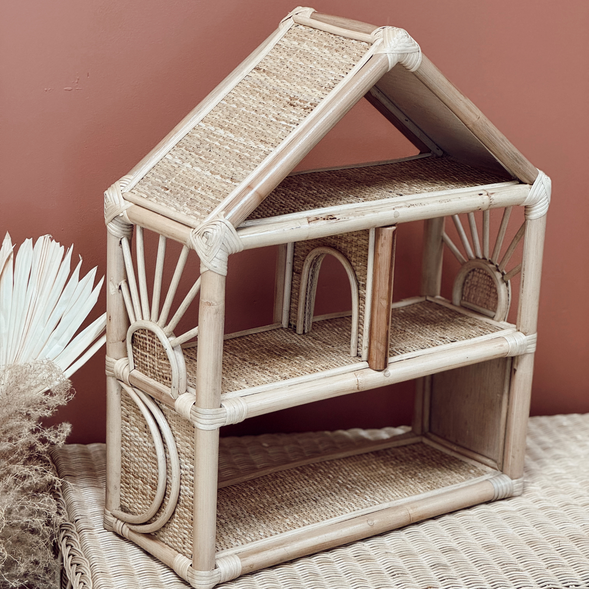 Maison de poupée en rotin Gili