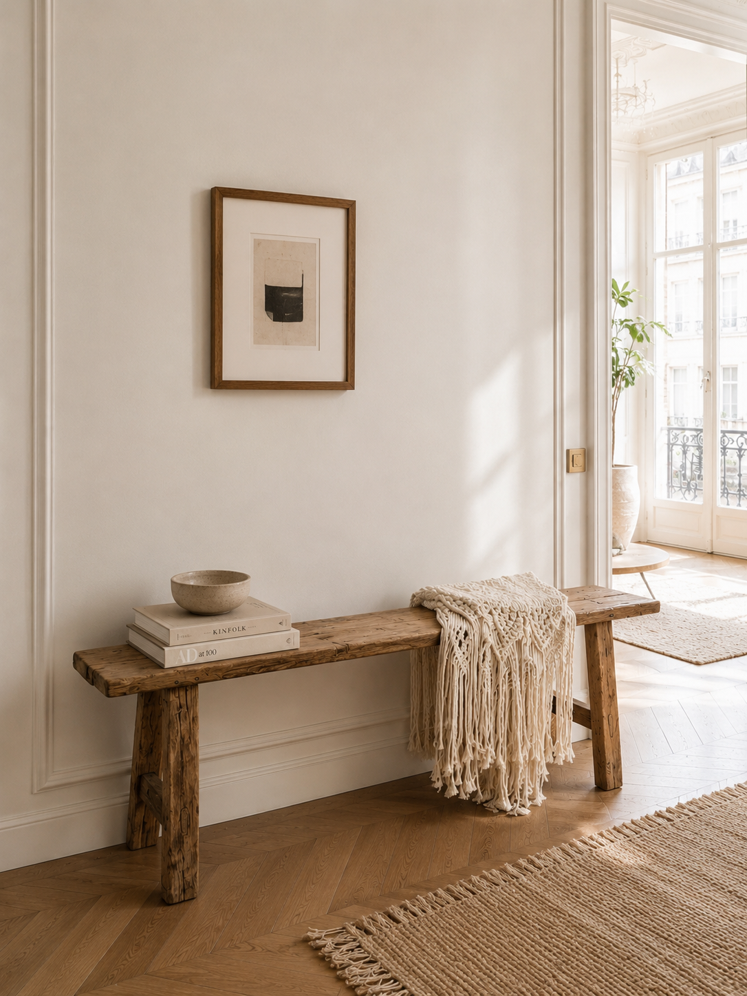 Banc en bois ancien