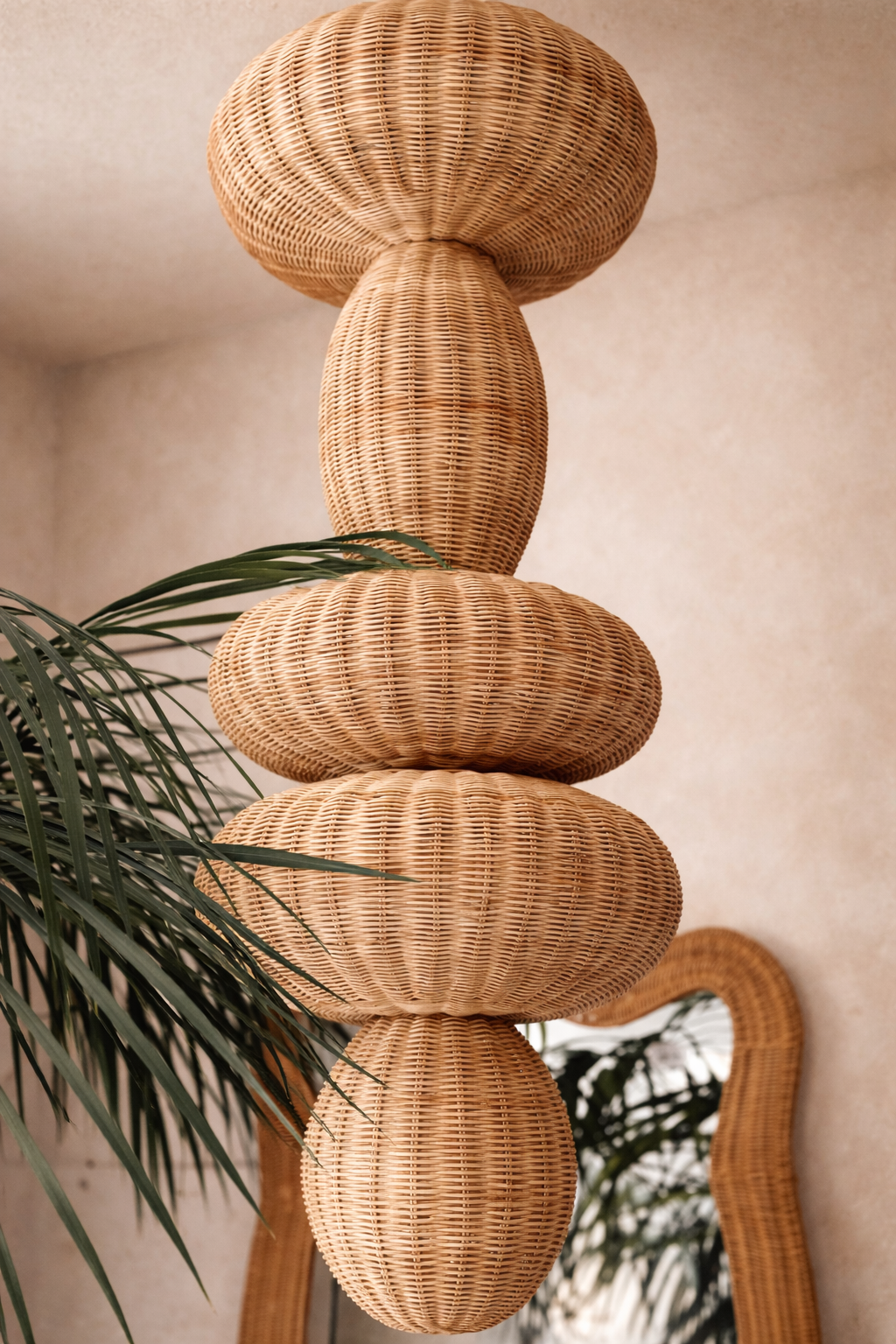Suspension en rotin Atma
