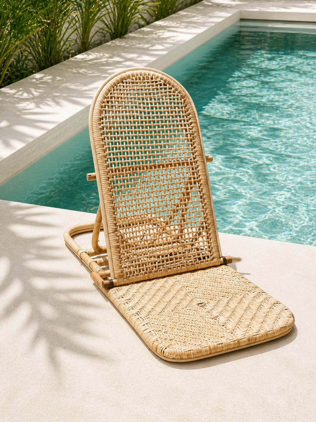 Bain de soleil en rotin