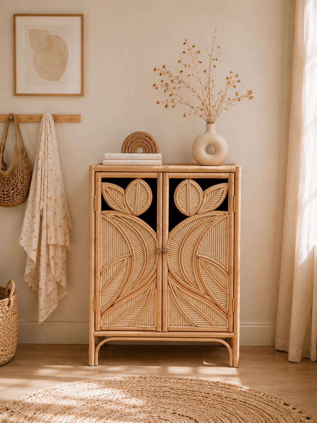 Cabinet en rotin June