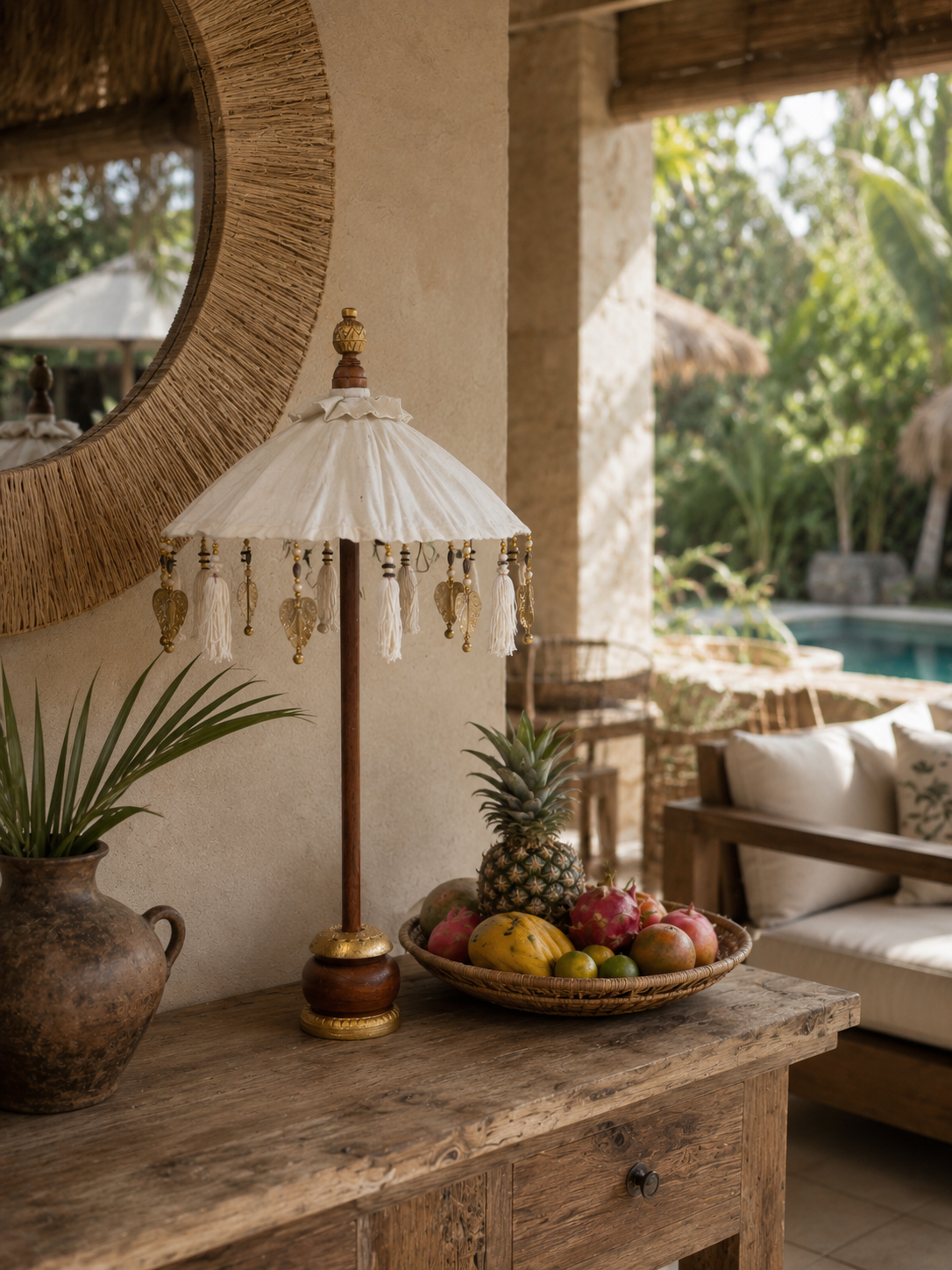 Mini Parasol Décoratif Balinais SARI
