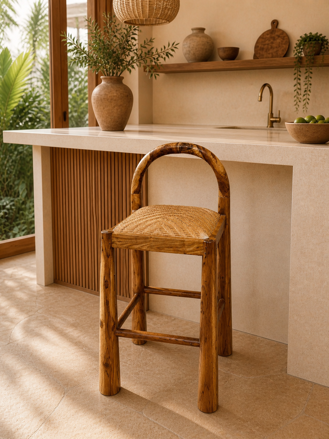 chaise haute en bois Tana