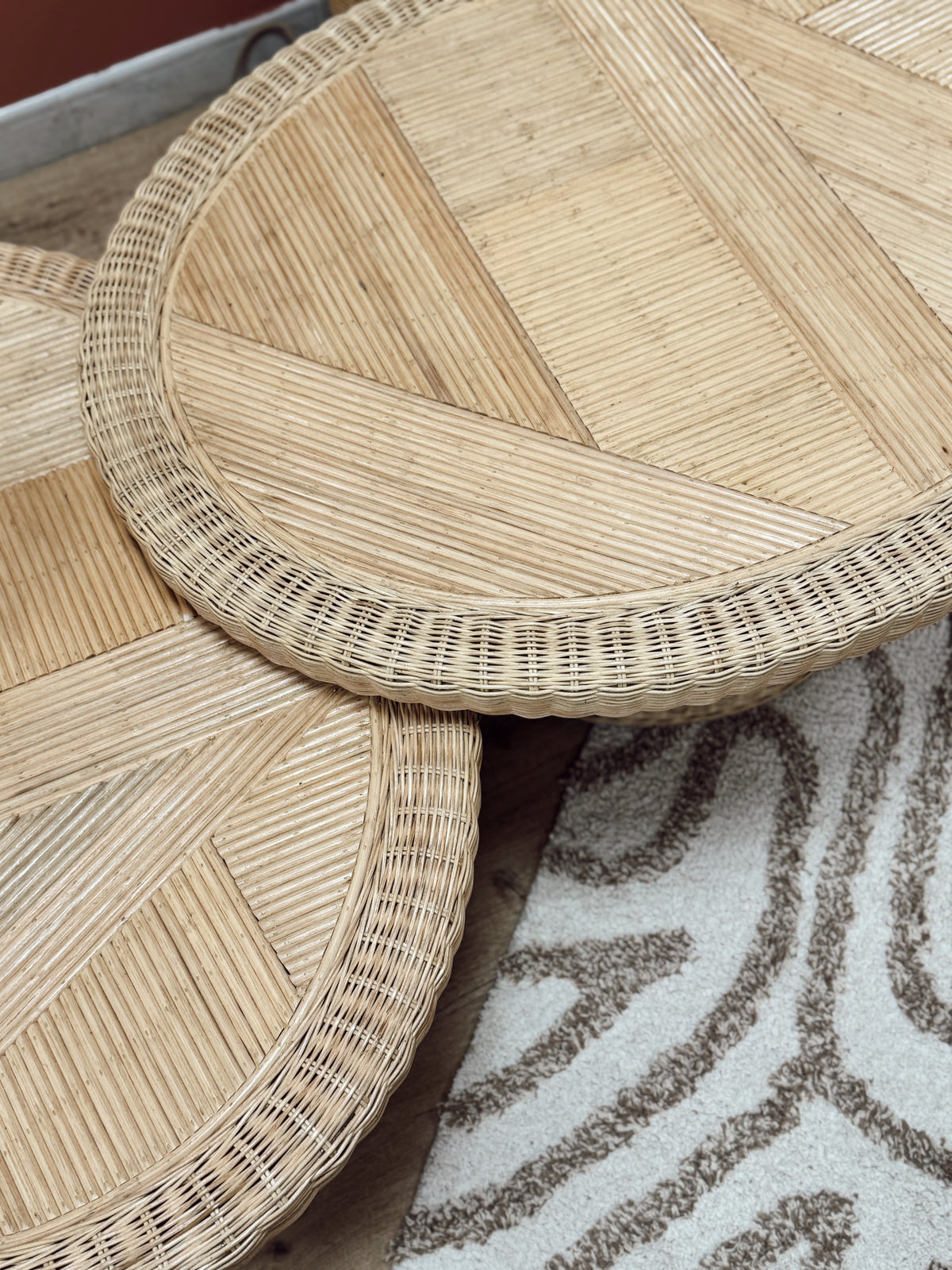 Table basse en rotin Sari