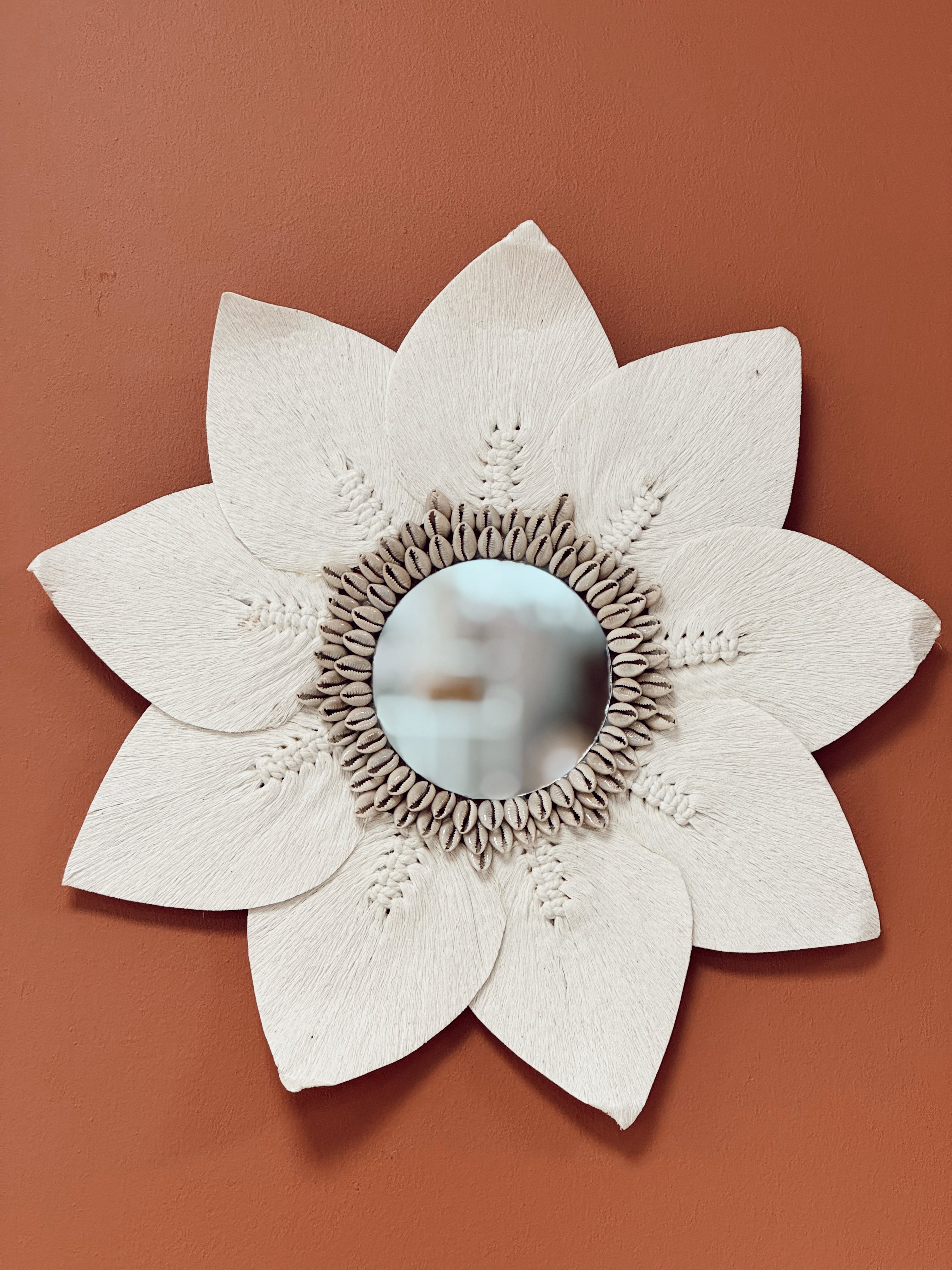 Miroir fleur blanche