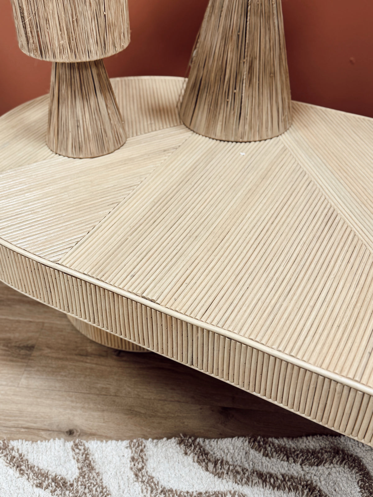 Table basse en rotin Gili