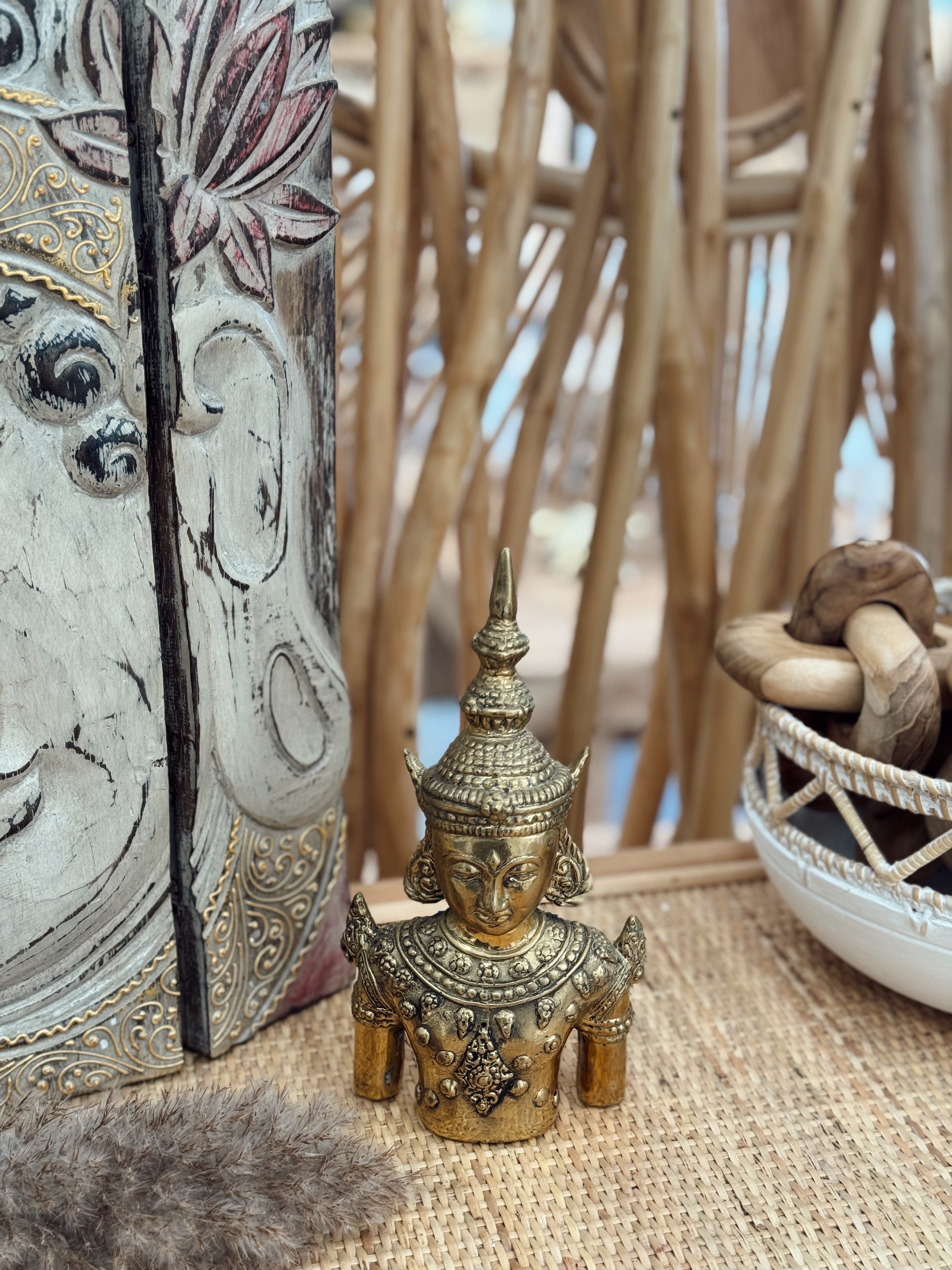 Statuette en laiton – Bouddha royal thaï