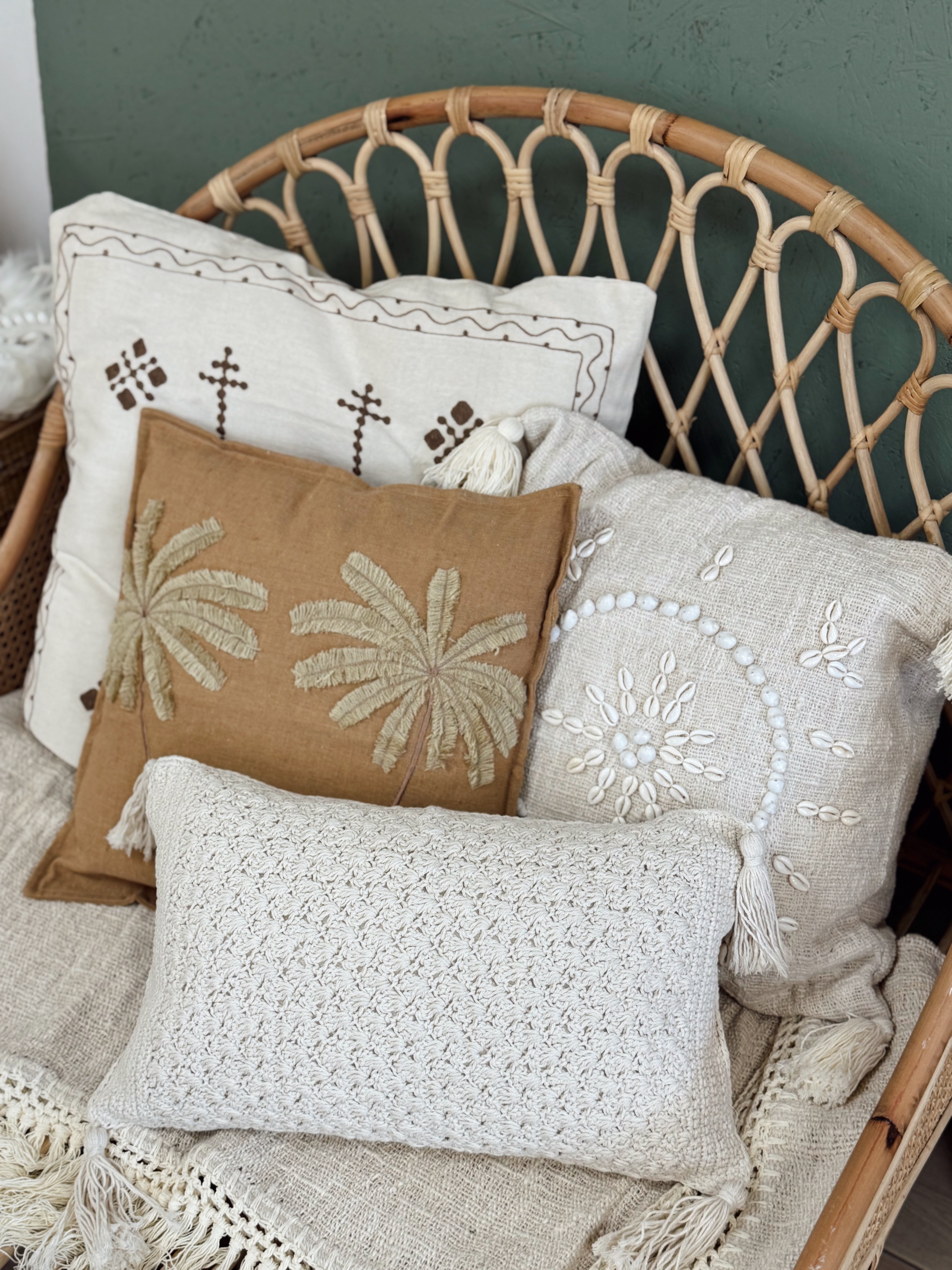 Housses de coussins Macramé