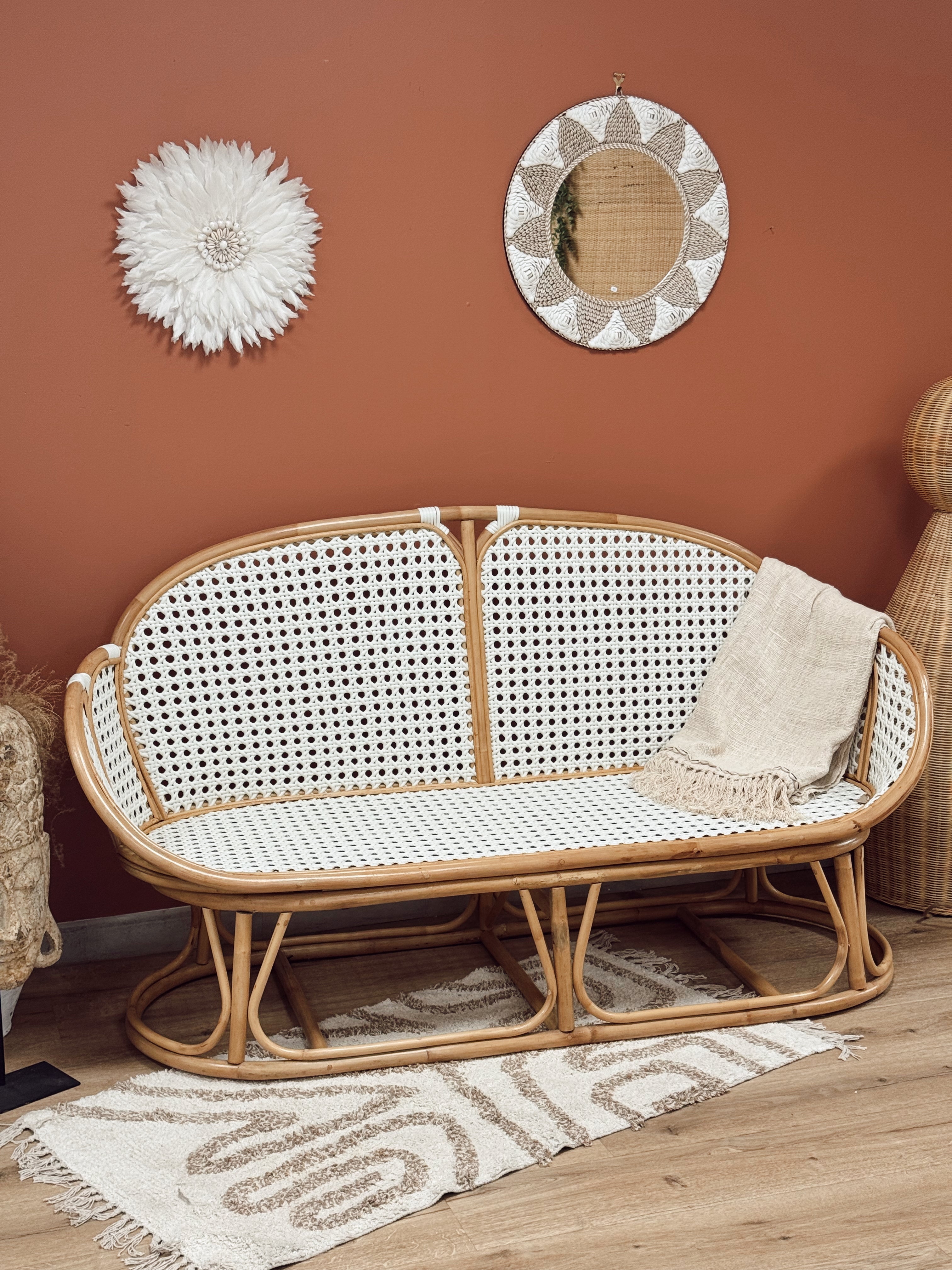 Banquette Solea en rotin
