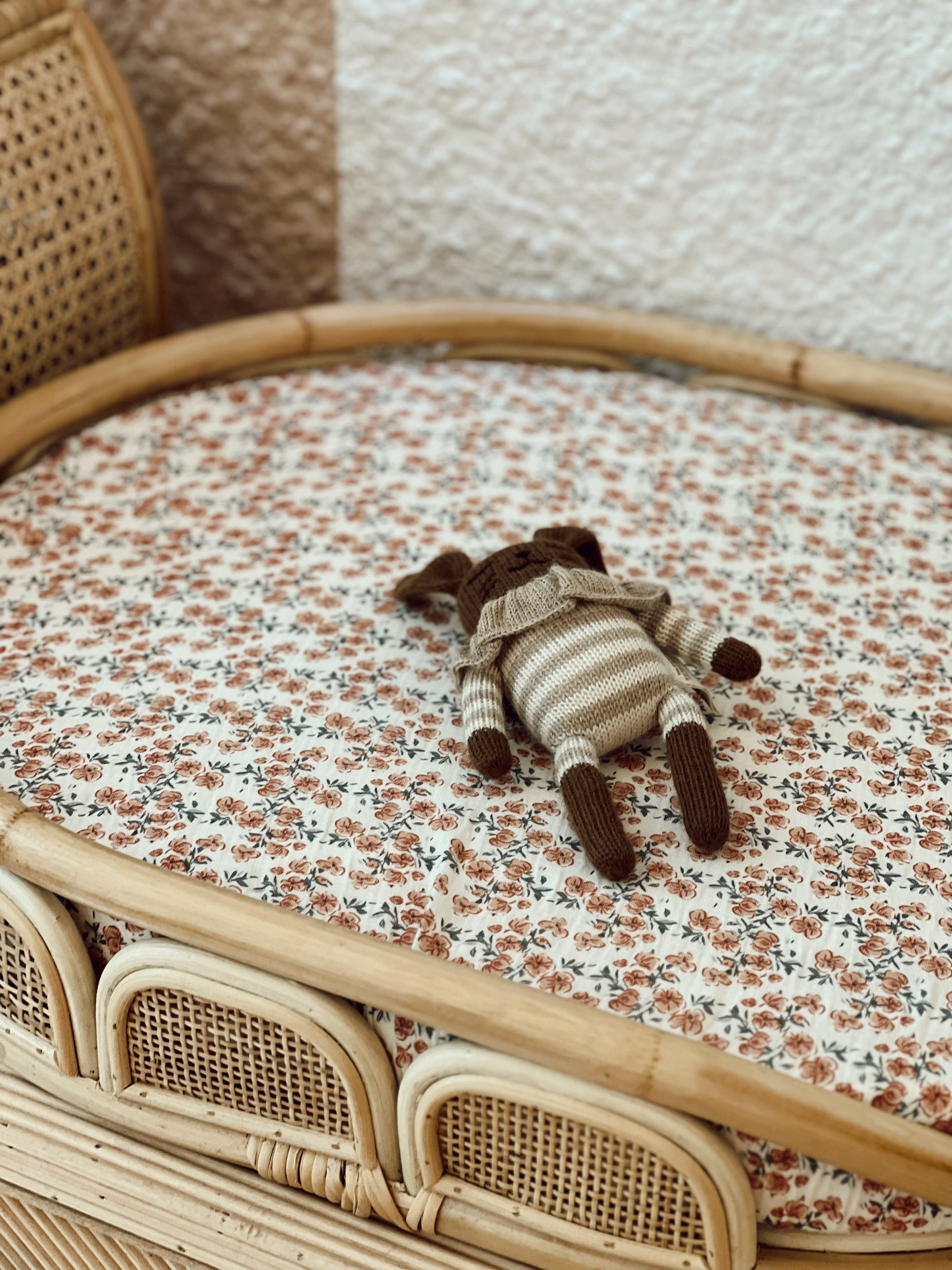 Couverture matelassée bébé - Californian Poppy – Terracotta-shop