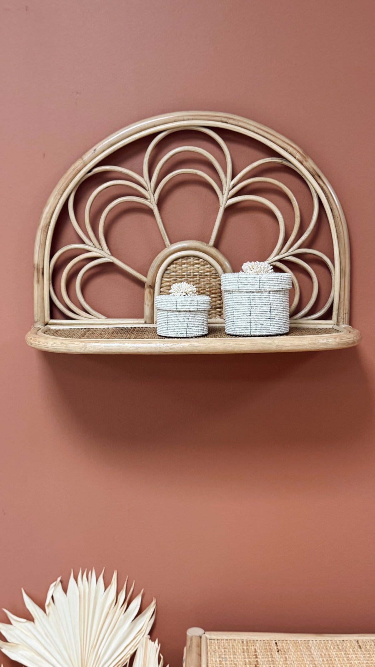Etagère en rotin Flower