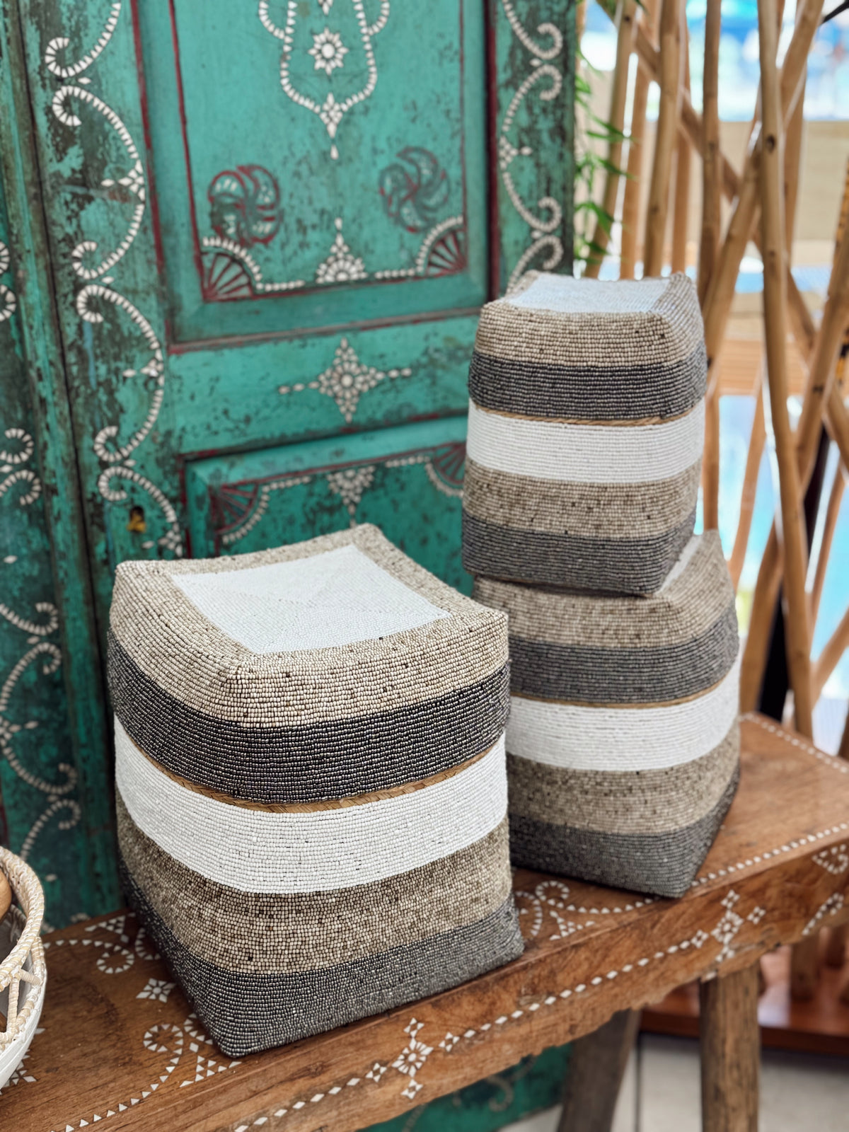 Boîte décorative perlée