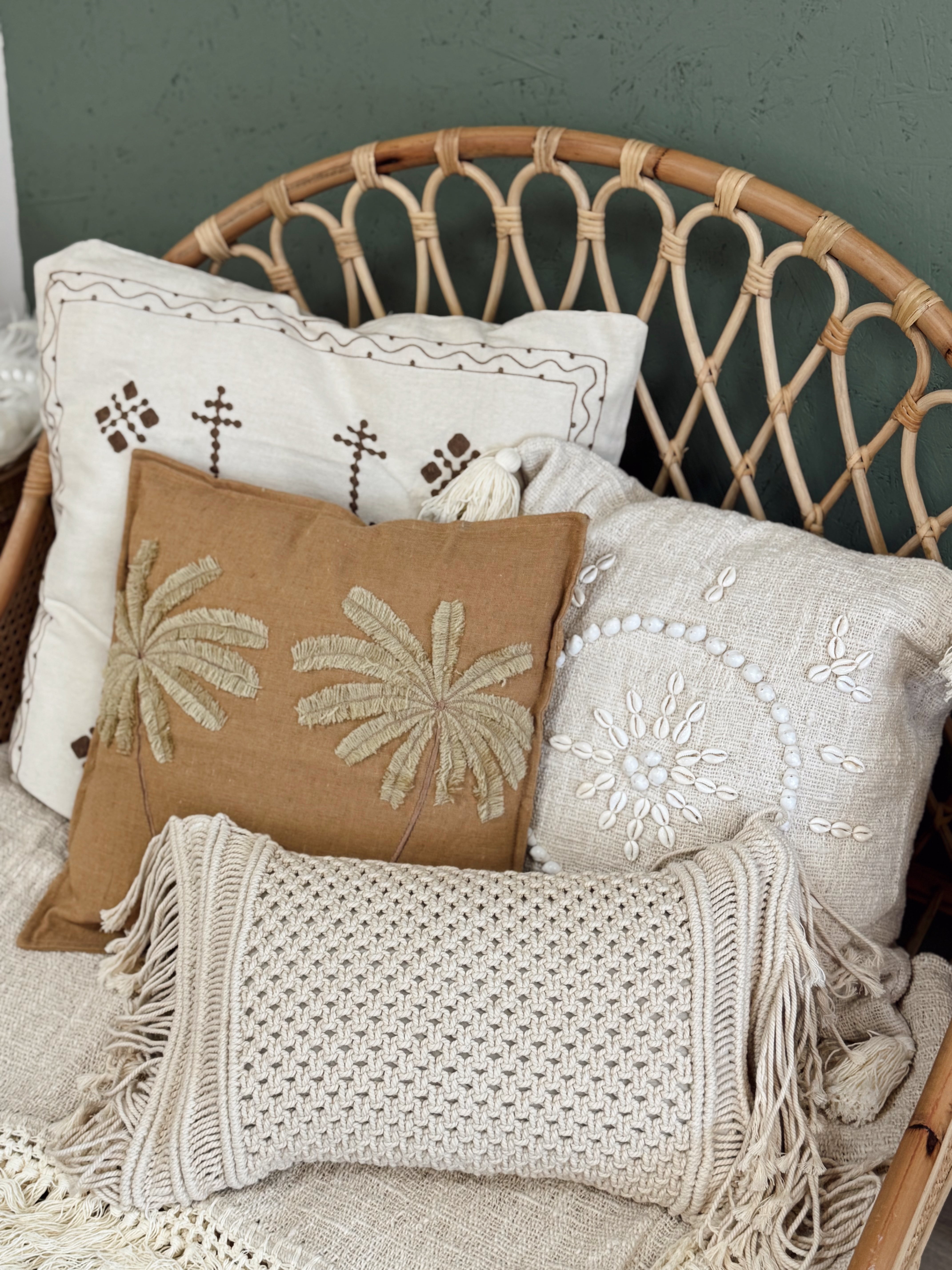 Housses de coussins Macramé