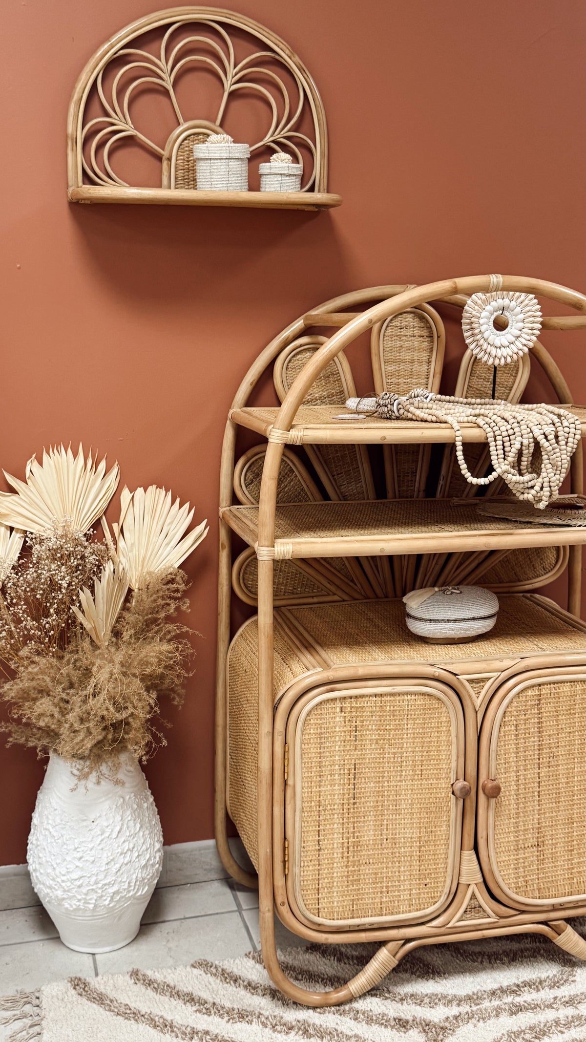 Cabinet en rotin Solal