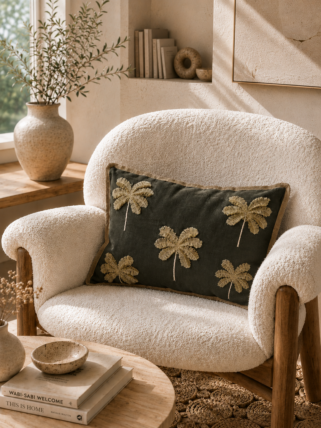 Housses de coussins brodés