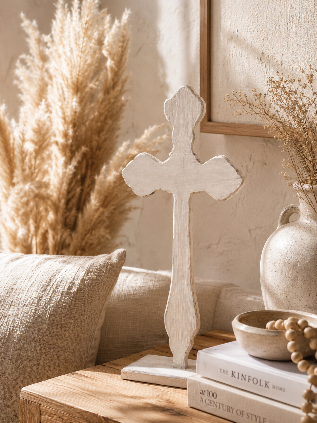 Wooden cross decoration