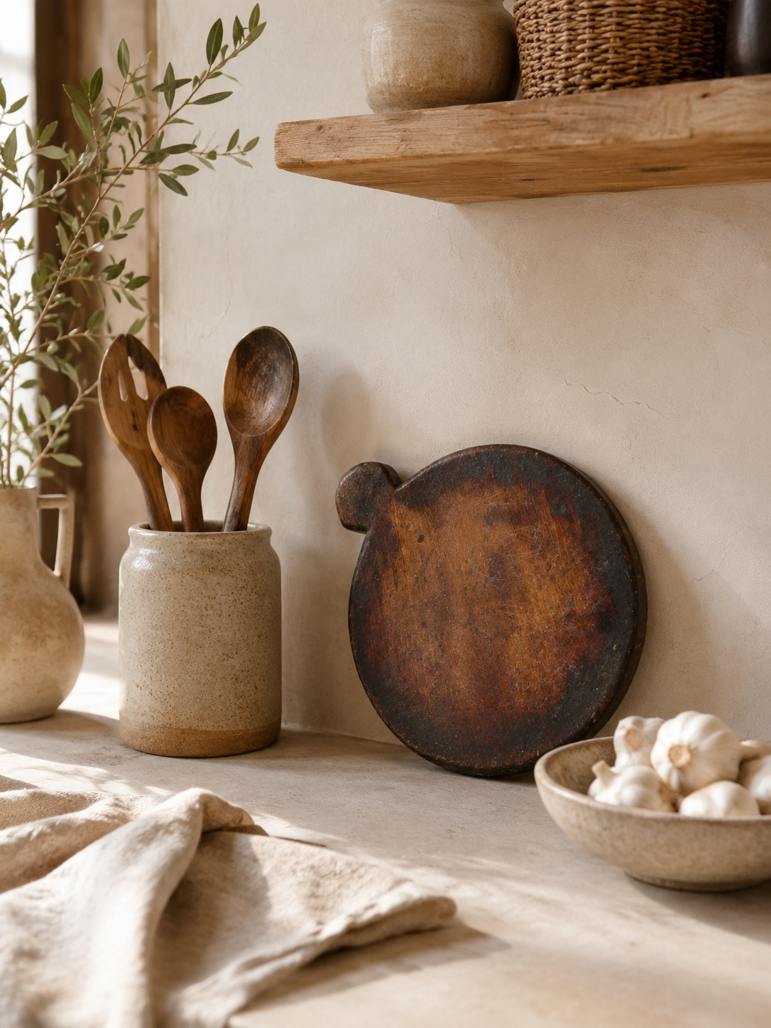 Dessous de plat ancien en bois indien