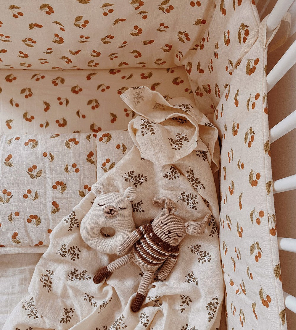 Drap housse lit bébé Cherry