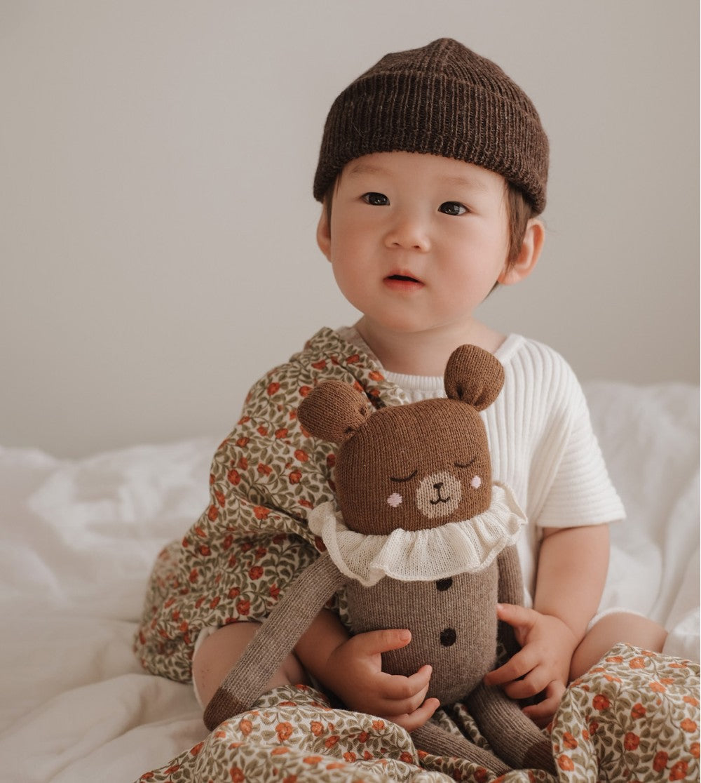 Grand doudou ours | pyjama avoine