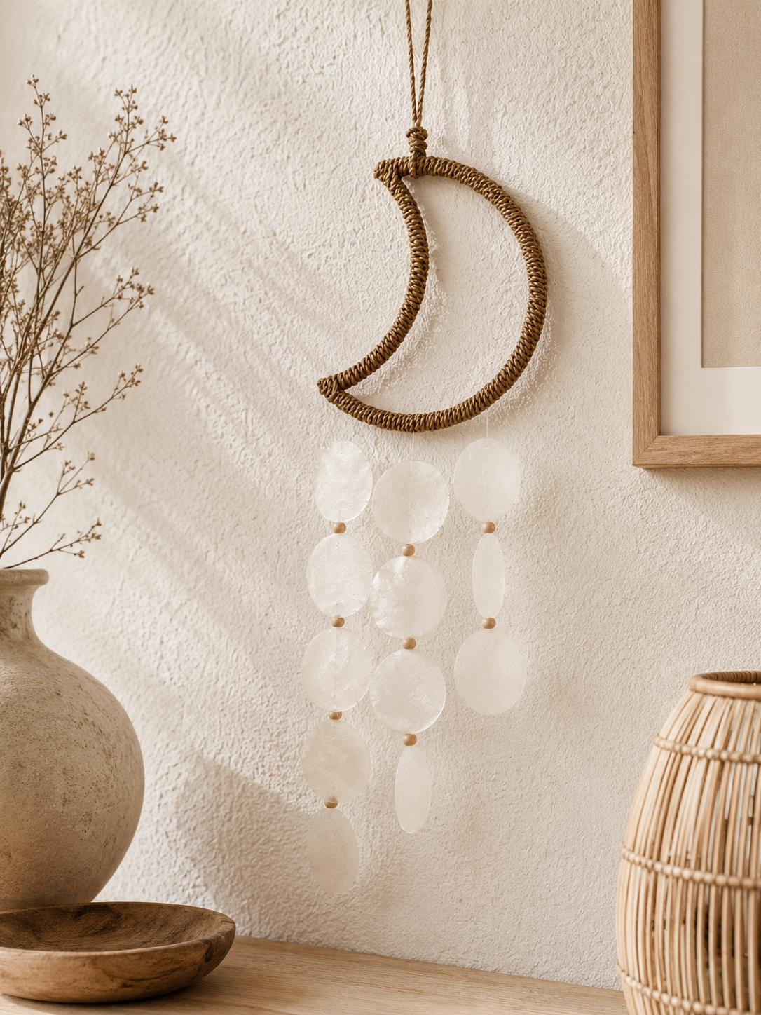 Decorative moon hanging lamp