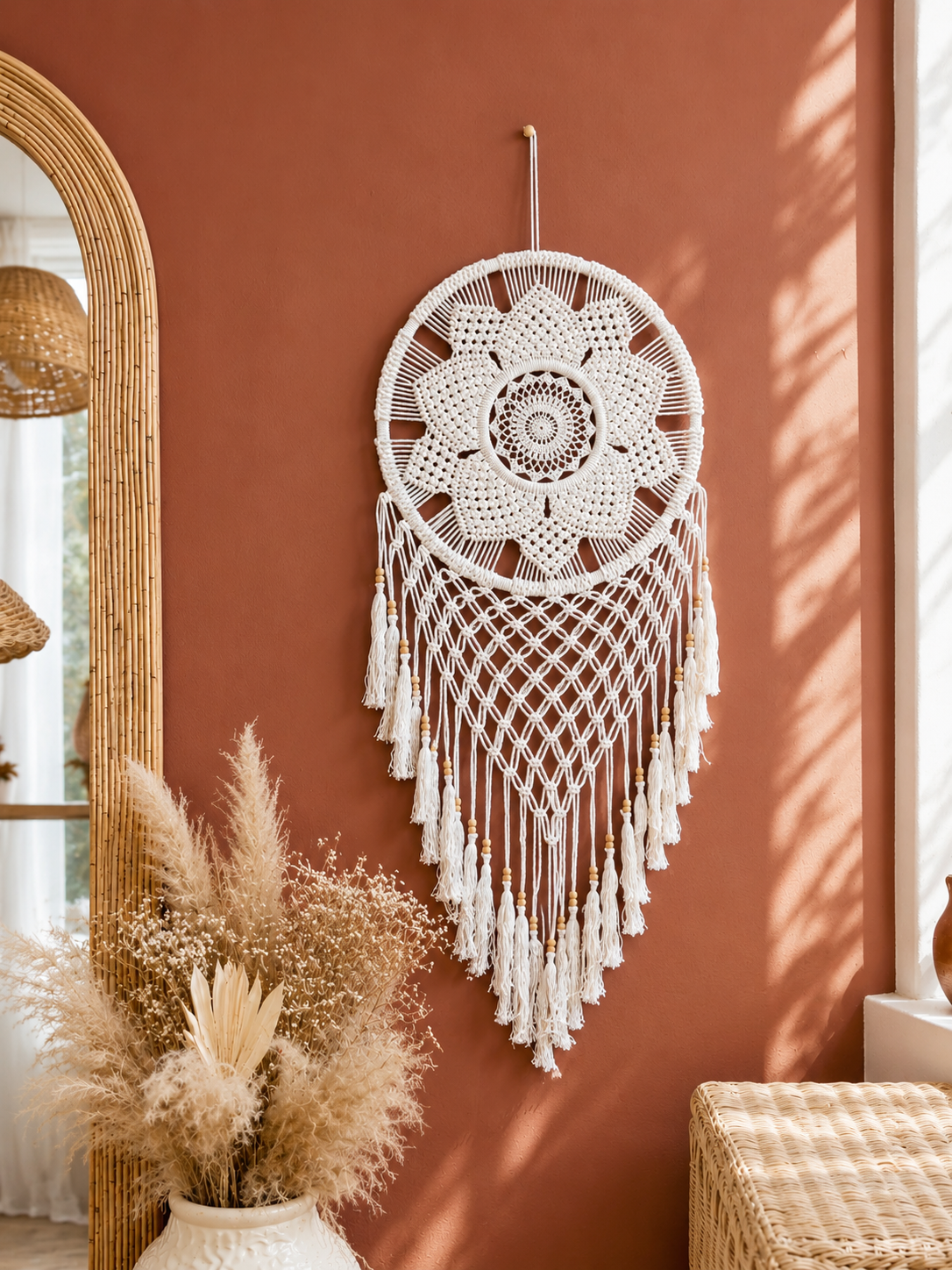 Suspension en Macramé