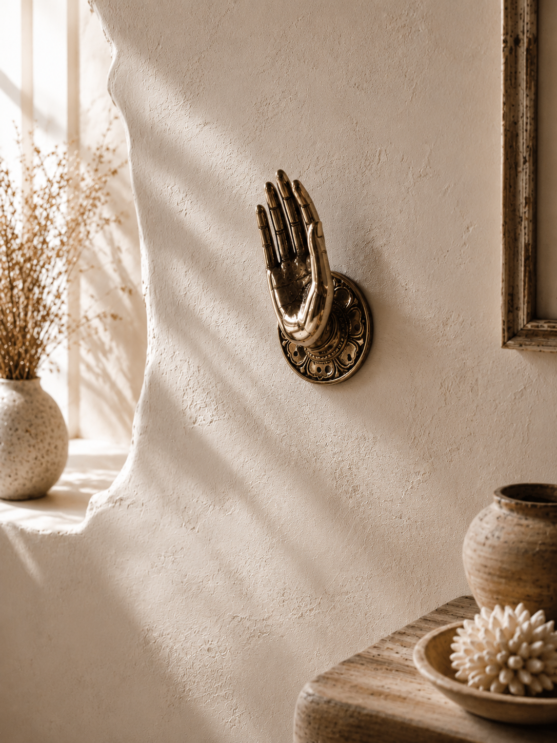Main décorative en Bronze