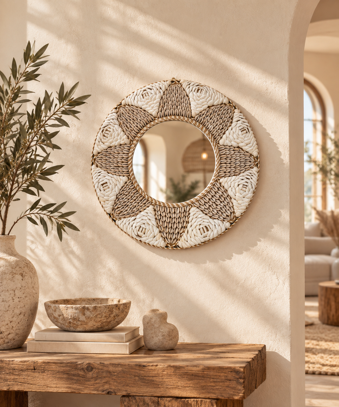 Miroir coquillage
