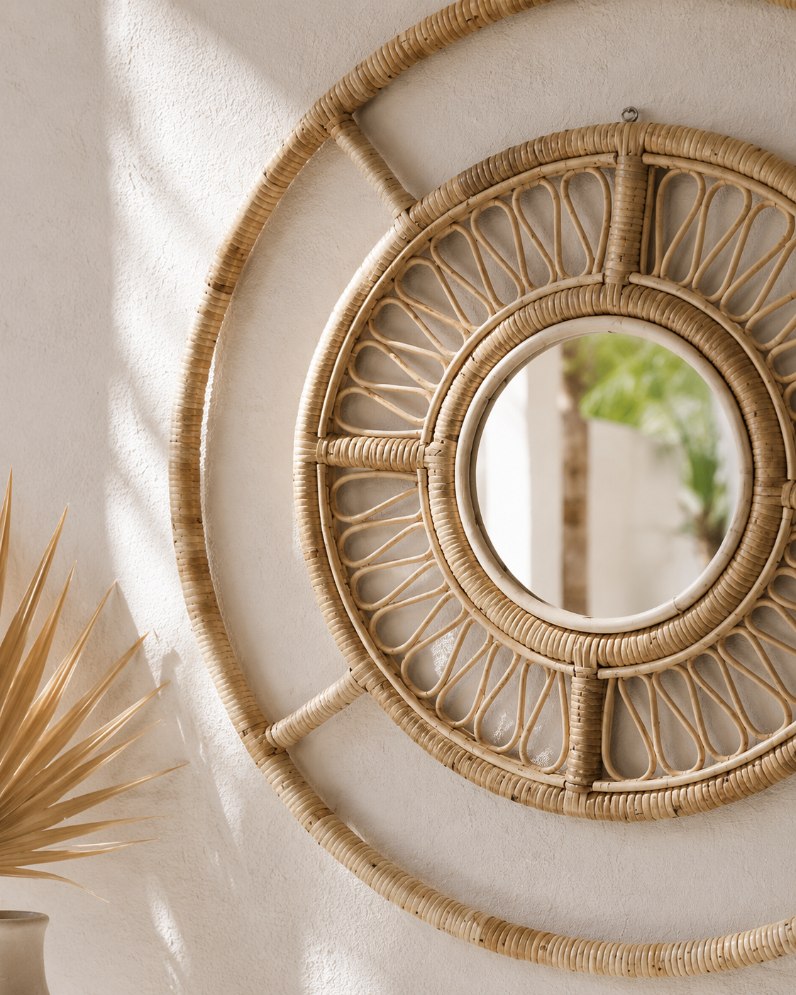 Rattan Mirror