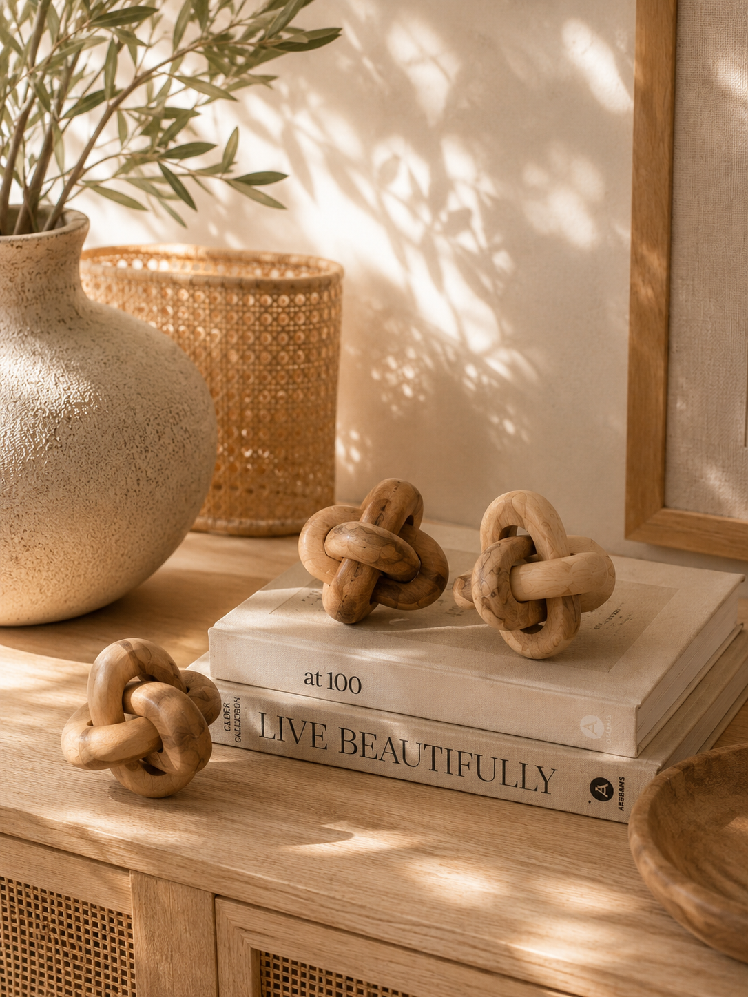 Nœud décoratif en bois