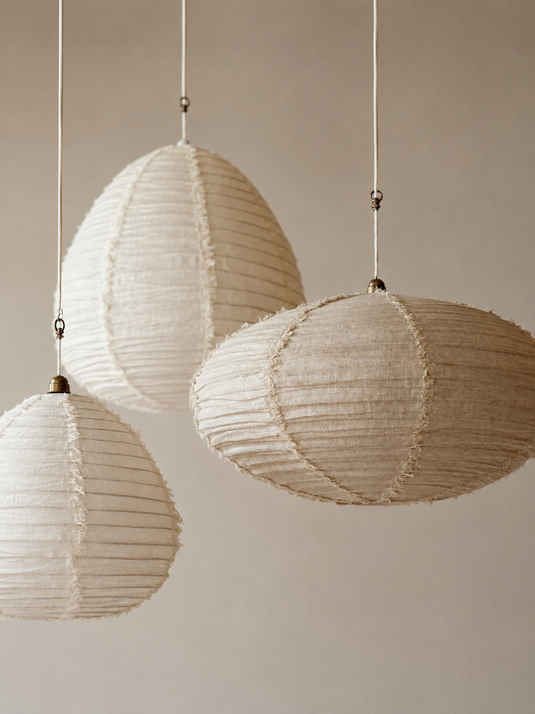 Suspension en lin Wabi Sabi Ovale