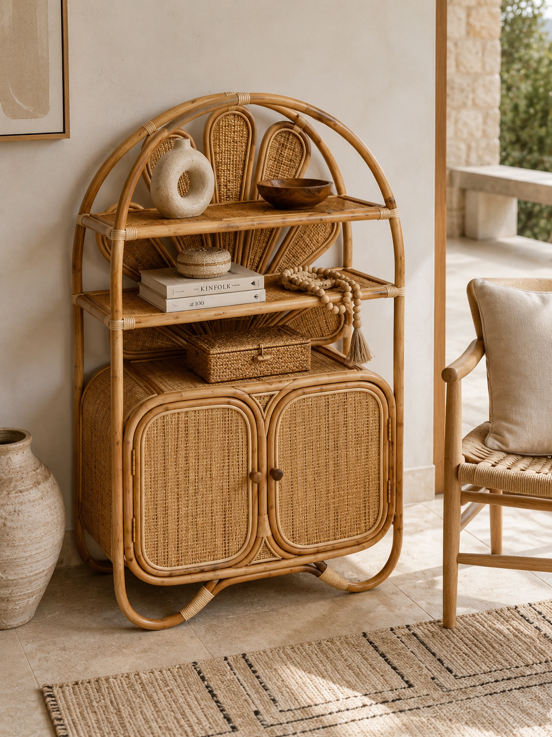 Cabinet en rotin Solal
